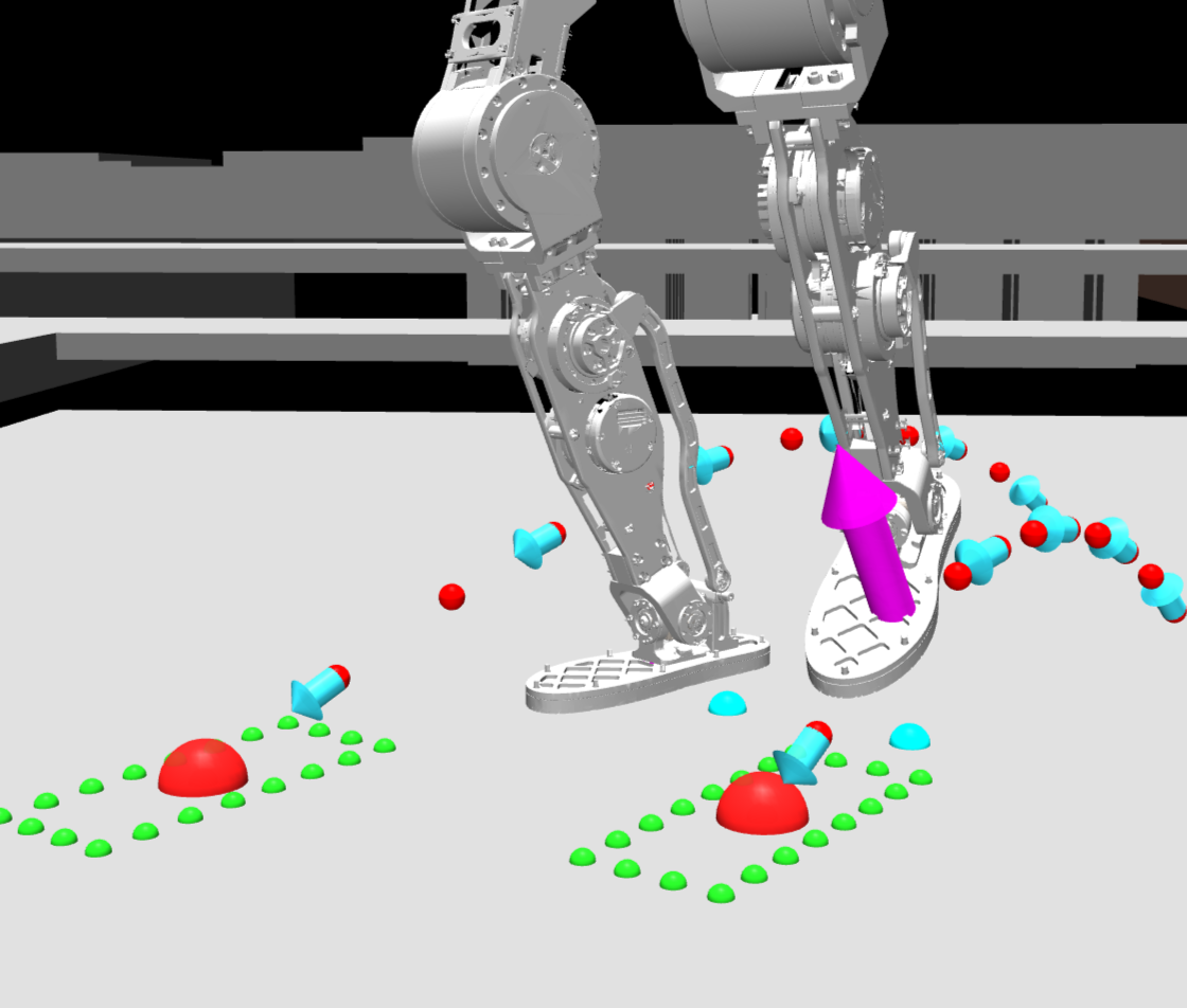 Bézier trajectory on flat terrain