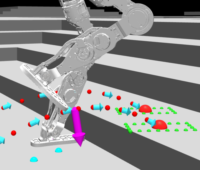 Bézier trajectory for step-up